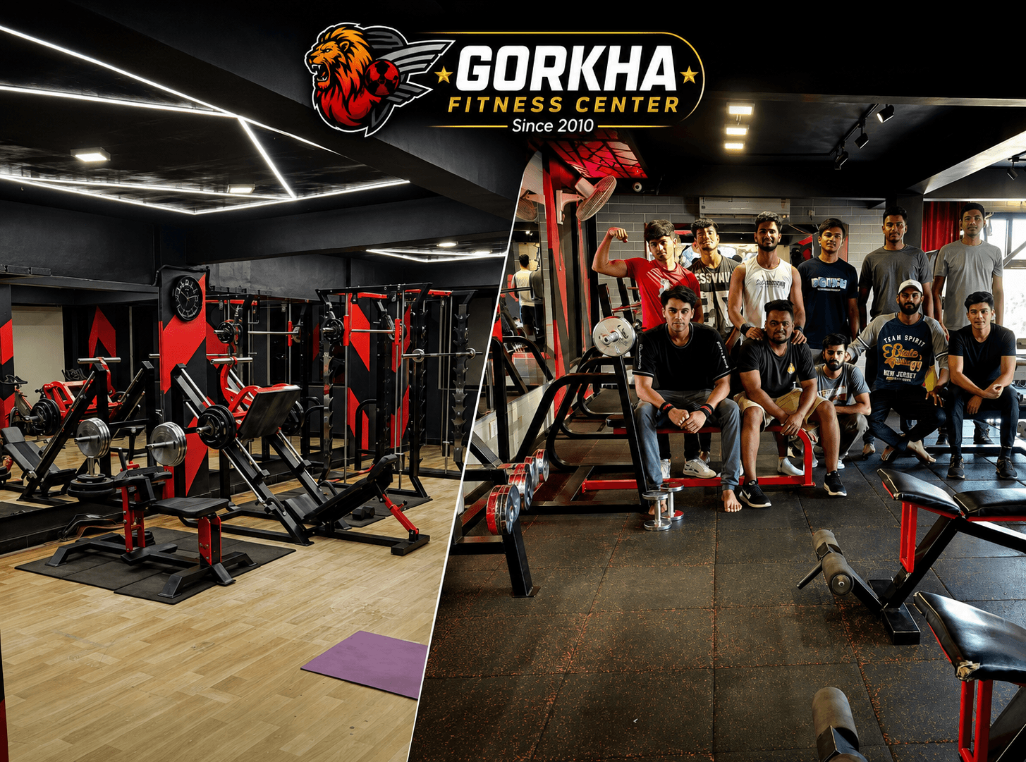 Gorkha Fitness Centre members training